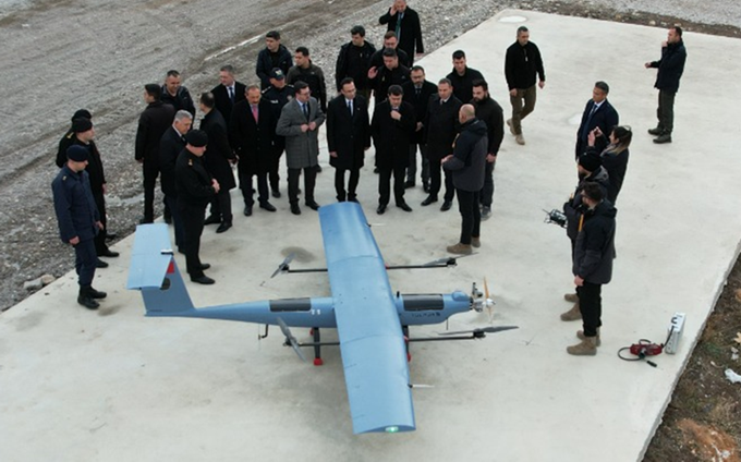 Sulama sahasının yüksek çözünürlüklü ortofoto haritası.
